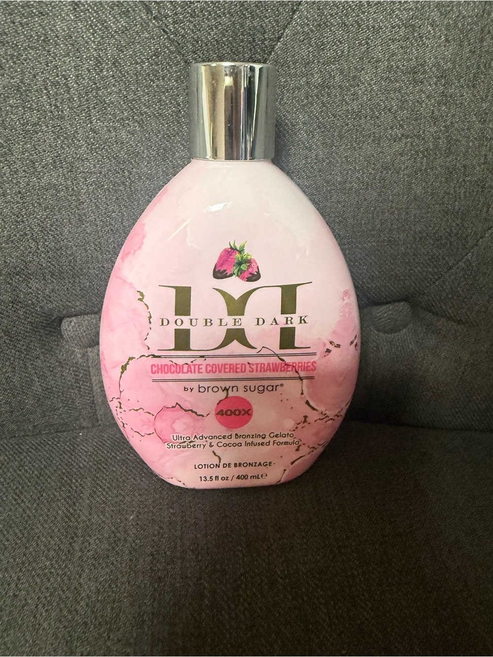 Double Dark Chocolate Covered Strawberries Bronzing Lotion by - Pink